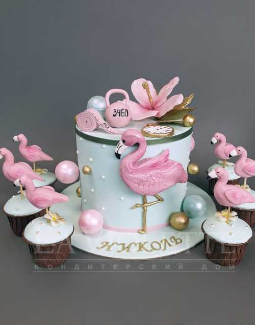 Торт с фламинго №1062