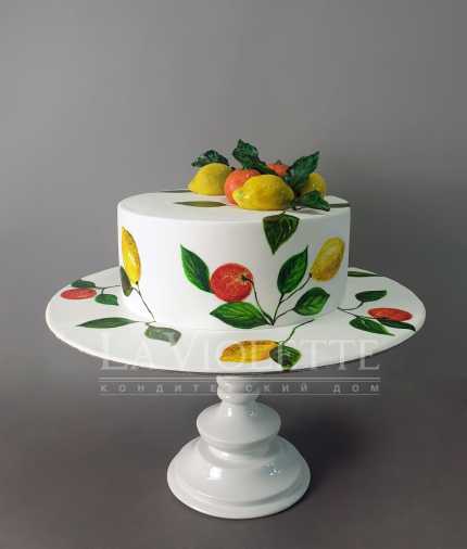 Торт с лимонами №1005