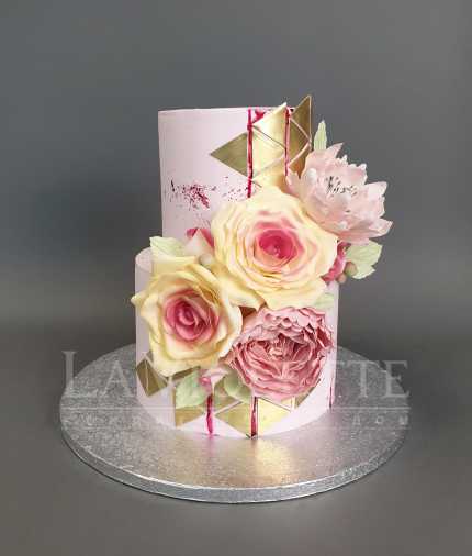 Торт с цветами №1059