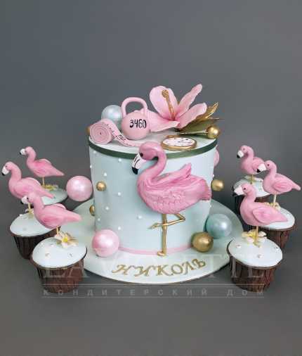 Торт с фламинго №1062