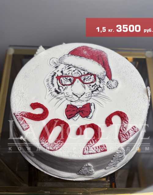 Новогодний торт с Тигром №1330