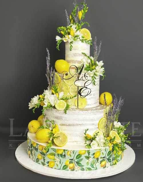 Торт с лимонами №1189