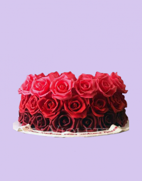 Торт "Розы" №983
