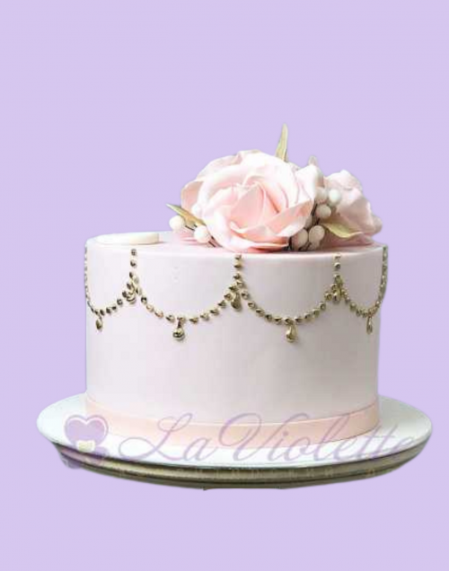 Торт с цветами №519