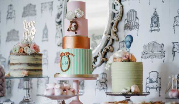 Украшение свадебного торта в домашних условиях - La Violette