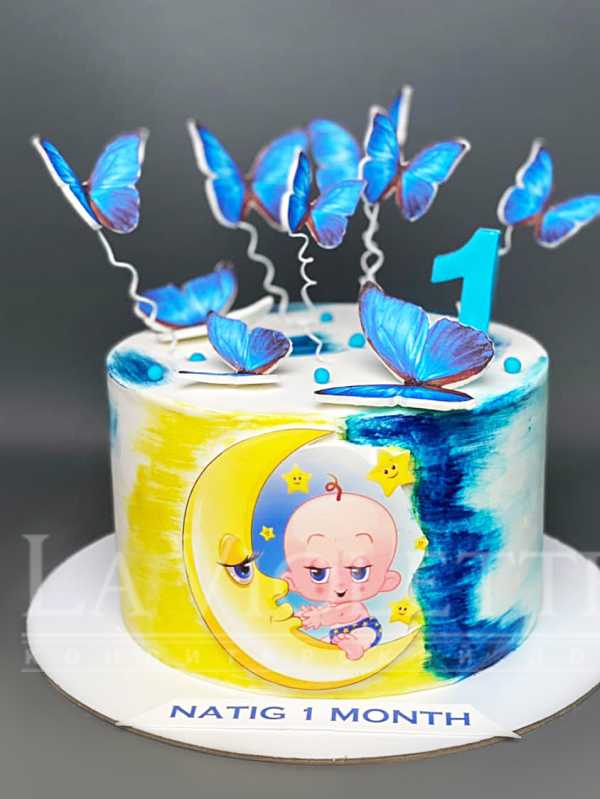 Торт с бабочками №1239