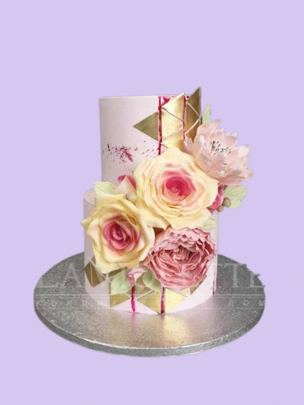 Торт с цветами №1059
