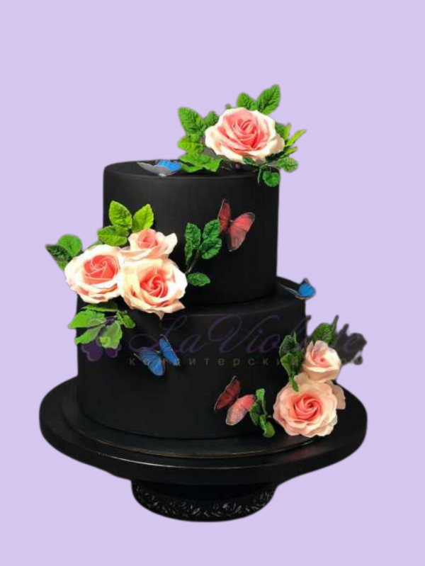 Торт с розами №115