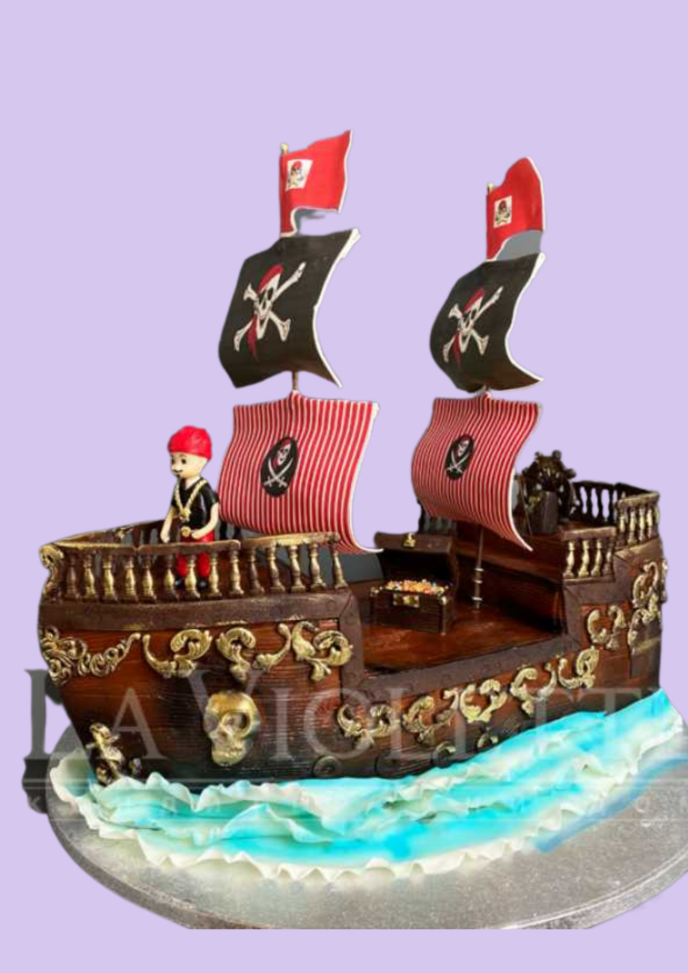 Торт Пиратский корабль №1148 по цене: 2500.00 руб в Москве | Lv-Cake.ru